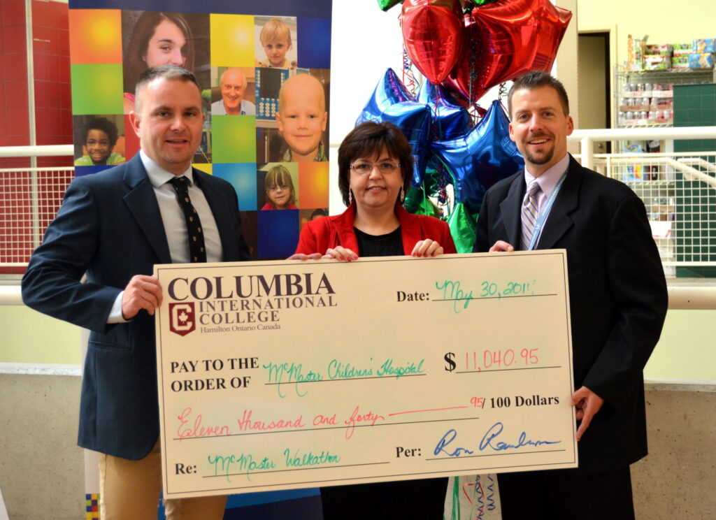 Cheque presentation to MCH